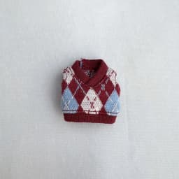 Handmade Obitsu 11 Vest Ob11 Doll Clothes Winter Sweater With Plaid Pattern For Gsc, Ymy Body, Ufdoll, 1/12bjd, Obitsu11