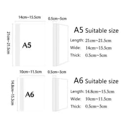 Fromthenon Fabric Notebook Cover Planner Case Cover Protective Shell Journal Cover Protector Office Stationery Supplies