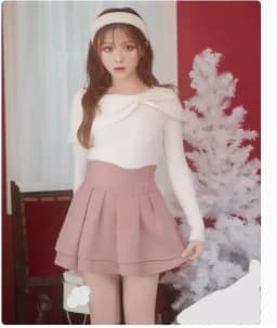 Japanese Style Mini Skirts for Women Mine Mass-Produced Sweet Black Skirt Culottes Autumn Summer Ruffled Pleated Short Skirt