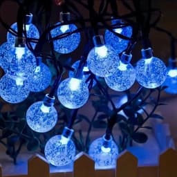 Outdoor Solar Crystal Globe Lights 8 Modes Xmas Waterproof Crystal Balls Lamp for Patio Wedding Halloween Christmas Tree Decor