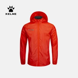 KELME Men's Waterproof Jacket Windbreaker Soccer Training Lightweight Training Outwear Quick Dry Coat 8163WT1001