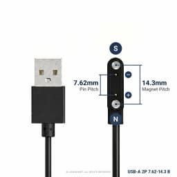 Smart Watch Magnetic Charging Cable USB Charger 2Pin 4Pin 5Pin Power Line For Smartwatch Earphone Glasses Juicer Beauty Devices