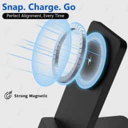 Fast Charging Magnetic Wireless Charger Stand Intelligent Heat Dissipation For Magsafe iPhone 17 16 15 14 13 12 Pro Max Android