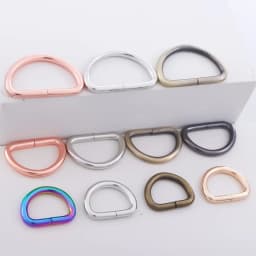 10pcs Metal D Ring for Purse Making, Dee Rings Metal Buckle for Bags Webbing Leather Straps Wallets Crafts Pet Collar Backpack