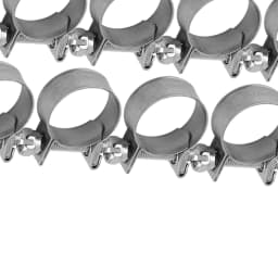 10Pcs Stainless Steel Mini Fuel Line Pipe Hose Clamp Clip 6mm‑20mm Optional Size Hose Clamp Pipe Clip Hose Fastener Hose Clips