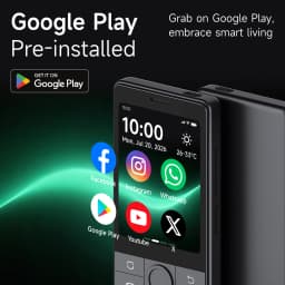 No Camera Duo Qin J36 Global Version Big Battery Dual Sim Card 4G Smart Feature Phone Android 13 Physical Keyboard