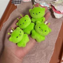 Party Gift Alien Cat Plush Toy Cartoon Stuffed Animal Keychain Accessories Creative Ugly Cute Backpacks Pendant