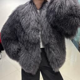 YOLOAgain 2025 Winter Warm Women's Real Mongolia Sheep Fur Jacket Plus Size 8XL Sheep Fur Coat