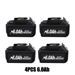 18V 6000mAh For Makita BL1830 Replacement Battery Compatible for Makita BL1830 BL1850 BL1860 BL1850B BL1840B 18V Power Tool
