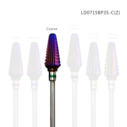 HYTOOS Purple Carbide Nail Drill Bits 3/32" Tornado Carbide Bit Milling Cutters For Manicure Pedicure Nails Accessories Tools