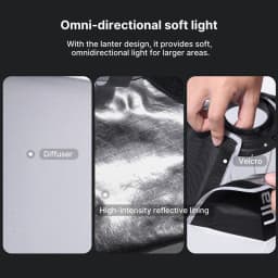 Ulanzi AS-L30 30cm Mini Bowens Mount Lantern Softbox Soft Even Light Quick Release for Ulanzi 40W LT028 60W LT005 Light