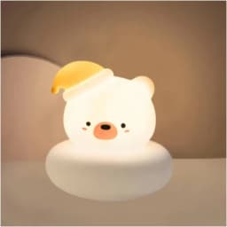 Cute Animal Night Light for Kids 3 Level Dimmable Nursery Sleeping Lamp Touch Control Nightlight for Breastfeeding Toddler Decor