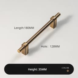 Antique Bronze Solid Brass Cabinet Handle and Knob Drawer Knobs T Bar Bedroom Kitchen Cupboard Hardware / Drawer Handles