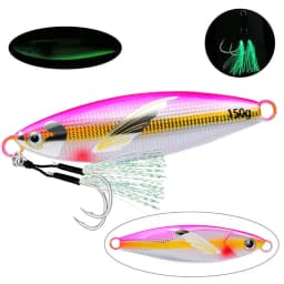 1pc 30g-120g Micro Slow Sink Quality Metal Jigging Fishing Lure Dubstep With Wing Skin Tuna Bass Spoon Jig Sea Boat Lure