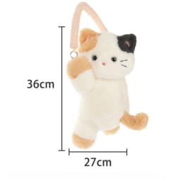 1Pc Cartoon Cat Car Tissue Box Creative Doll Universal Car Hanging Pumping Box Cute Plush Vehicle Tissue Case Paper Hanging Bag