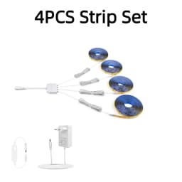 Smart TUYA COB LED Strip Light 1-6PCS Set Group Lighting Support Alexa Echo Plus Google Assistant APP Voice Control For Cabinet