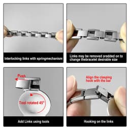 GEMOSA 1pc Italian Charm Bracelet Tool Opening for Link Chain Silver Color Stainless Steel Jewelry DIY Making