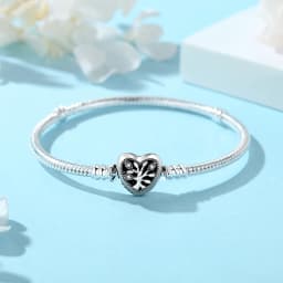 925 Sterling Silver Bracelets Bangles Original Love Heart Clasp Charms Beads Snake Chain Luxury DIY Jewelry For Women Gift