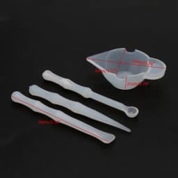 Silicone Stir Sticks for Resin Epoxy Mold Reusable Shaker Handle Resin Accessory for Making DIY Craft Round Stirring Rod