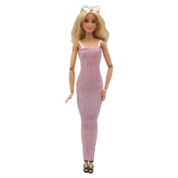 1 Piece Doll Clothes Long Dress Round Neck Long Sleeve T-Shirt for Doll Clothing Outfits 1/6 Dolls Accessories