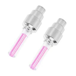 2/4pcs Motorcycle Bicycle Tire Valve Caps Light LED Neon Flash Lamp Waterproof Tyre Universal Wheel Lights Car Accessories