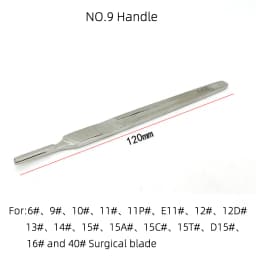 Extra Long Stainless Steel Surgical Knife Handle, 3 # 4 # 7 # 9 # Round Knife Holder for Hobby Carft Carving Model DIY blade