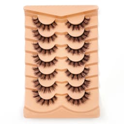 New 7 Pairs of Thick, 3D Simulation Mink Fur Fake Eyelashes Short, Dramatic Fake Eyelashes Wholesale Full Line Fake Eyelash Make