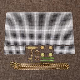 6Pcs Auxiliary Weaving Plastic Mesh Set DIY Weaving Material Helper Making Bag Accessories Net Cover for Handbag Bag Handmade