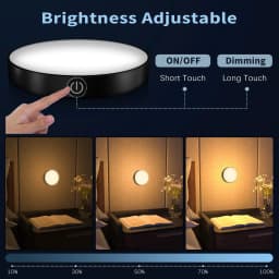 Rechargeable Dimmable Touch Light Buit-in 1000mAh Batter Portable LED Night Lights for Cabinet Wardrobe Kitchen Bedroom Light