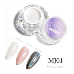 CANNI Top Coat for Chrome Powder 9ml Easy Apply with Stronger Mirror Effect Mirror Metallic Pigment for Gel Nail Art Salon