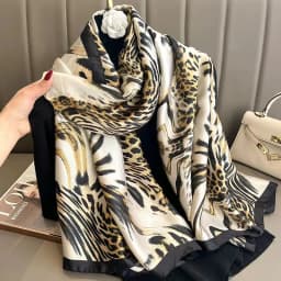 Spring Scarf Women's Luxury Design Polyester Material Smooth Scarf Soft Shawl Beach Scarf