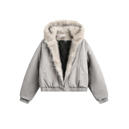Men Short Hooded Parka Men Thickened Warm Cotton Coat Men American Style Fur Collar Outerwear Men Casual Windproof Fleece Parkas