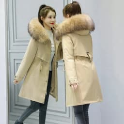 New Winter Jacket Women's Parkas Thick Warm Fur Lining Long Parka Female Hooded Padded Coat Outwear Female Windbreakers 6XL