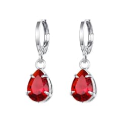 CRMYA Silver Gold Filled Dangle Earrings For Women CZ Zircon Long Water Drop Earring Men Jewelry Circle Ear Ring Wholesale
