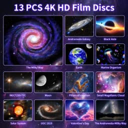 1 PC 13 in 1 Star Projector Night Light Galaxy Projector Bedroom Planetarium Projector with Timer and Rotation Function
