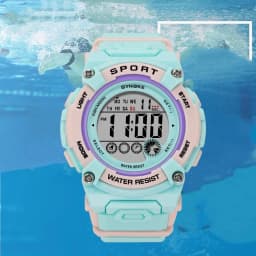 SYNOKE Student Electronic Watch Unisex Sport Watch Multifunction Military Sports Waterproof Luminous LED Digital Kids Big Dial