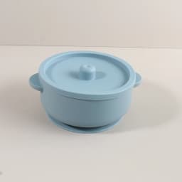 300ml Baby Training Bowl with Lid, 300ML 2-in-1 Stainless Steel & Silicone Feeding Set, Unbreakable Weaning Bowl