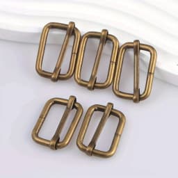 5pcs Metal Roller Buckle Ring for Belt Bags DIY Accessories Pin Buckle Multi-Purpose Webbing Slider for Strap Rectangle Buckle