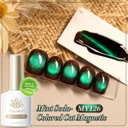 BORN PRETTY 10ml Red Glass Bead Cat Magnetic Gel Ultra Shine Semi Permanent Soak Off UV Gel Christmas Manicure Nail Art Varnish