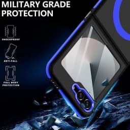 Business Matte for Magsafe Case for Samsung Galaxy Z Flip 7 6 5 ZFlip Flip6 Wireless Charging PC TPU Armor ZFlip7 ZFlip6 Cover
