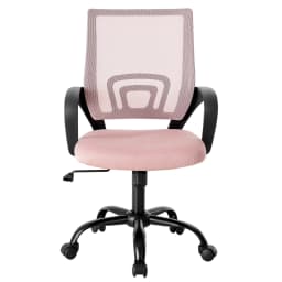 MCQ Office Desk Ergonomic Gaming Chair Height Adjustable with Fixed Armrest 360° Swivel Storage Back for Computer Meeting Room