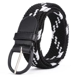 Women's Elastic and Elastic Woven Belt in One Outfit, Casual and Versatile Denim Belt for Men and Women
