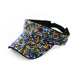 New Women's Shiny Rhinestone Sun Hat Adjustable Acrylic Baseball Cap suitable for outdoor activities holiday parties casual wear