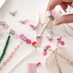 1pc Multifunctional Nickel-Plated Spring Steel Bead Stopper End Fasteners For Handmade DIY Jewelry Beading Bracelet Making