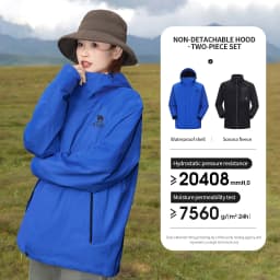 GOLDEN CAMEL Outdoor Hiking Jackets for Men Three-in-One Waterproof Fleece Jacket Women Windbreakers Warm 2024 Star Same Style