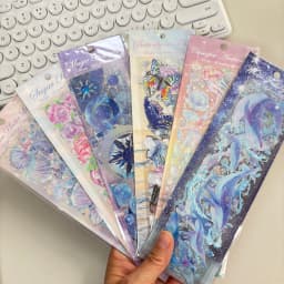 SKYSONIC BOBO 5pcs/4pcs/3pcs Full Set Series Decorative Stickers Bubble Pink DIY Sticker Journal Junk Agenda Stationery Suppli