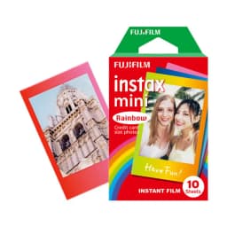 10/20 Sheets White Monochrome Rainbow Fujifilm Instax Mini Film Mini 12 Photo Paper For Instant Mini 11 9 7s 8 70 90 Evo Camera