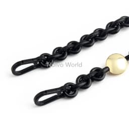 1/3/8PCS Length:62cm Black Acrylic Drawstring Bag Chain For Women Handbag Handles Shoulder Straps Chains Lanyard Accessories