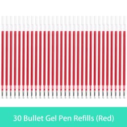 10/20/30 pcs/set 0.5mm Gel Pen Refills Red Blue Black Ink Stationery Writing Supplies Office Signature Rods Office School Needle