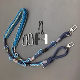 Multifunctional Hand-woven Phone Lanyard Adjustable Crossbody Strap Carabiner Decor Rope Camera Bag Replacement Shoulder Strap